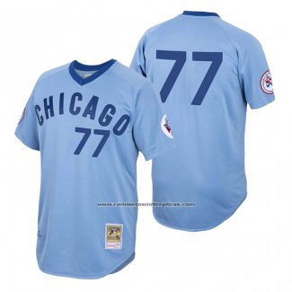 Camiseta Beisbol Hombre Chicago Cubs Clint Frazier Autentico 1976 Cooperstown Azul