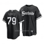 Camiseta Beisbol Hombre Chicago White Sox Jose Abreu 2021 City Connect Replica Negro