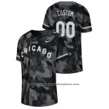 Camiseta Beisbol Hombre Chicago White Sox Personalizada Camuflaje Autentico Collezione Negro