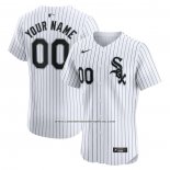 Camiseta Beisbol Hombre Chicago White Sox Primera Elite Personalizada Blanco