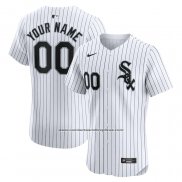 Camiseta Beisbol Hombre Chicago White Sox Primera Elite Personalizada Blanco
