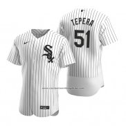 Camiseta Beisbol Hombre Chicago White Sox Ryan Tepera Autentico Primera Blanco