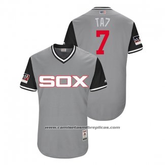 Camiseta Beisbol Hombre Chicago White Sox Tim Anderson 2018 LLWS Players Weekend Ta7 Gris