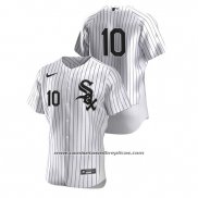 Camiseta Beisbol Hombre Chicago White Sox Yoan Moncada Autentico Blanco