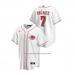 Camiseta Beisbol Hombre Cincinnati Reds Eugenio Suarez Replica Primera Blanco