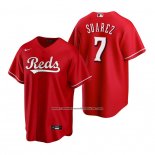 Camiseta Beisbol Hombre Cincinnati Reds Eugenio Suarez Replica Rojo