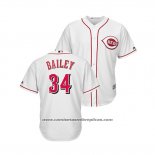 Camiseta Beisbol Hombre Cincinnati Reds Homer Bailey Cool Base Primera Blanco