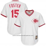Camiseta Beisbol Hombre Cincinnati Reds Mensrojos 15 George Foster Blanco Cooperstown Collection