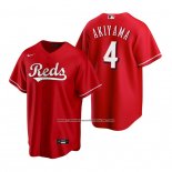 Camiseta Beisbol Hombre Cincinnati Reds Shogo Akiyama Replica Rojo