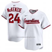 Camiseta Beisbol Hombre Cleveland Guardians Triston McKenzie Primera Limited Blanco
