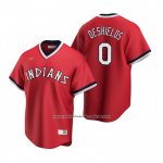 Camiseta Beisbol Hombre Cleveland Indians Delino Deshields Cooperstown Collection Road Rojo Camiseta Beisbol Hombre Cleveland Indians Delino Deshields Cooperstown Collection Road Rojo