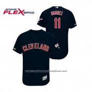Camiseta Beisbol Hombre Cleveland Indians Jose Ramirez 150th Aniversario Patch 2019 All Star Flex Base Azul