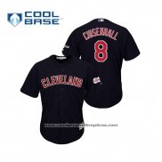 Camiseta Beisbol Hombre Cleveland Indians Lonnie Chisenhall 2019 All Star Patch Cool Base Azul