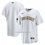 Camiseta Beisbol Hombre Colorado Rockies 2022 All Star Replica Blanco