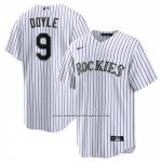Camiseta Beisbol Hombre Colorado Rockies Brenton Doyle Primera Replica Blanco