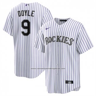 Camiseta Beisbol Hombre Colorado Rockies Brenton Doyle Primera Replica Blanco