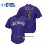 Camiseta Beisbol Hombre Colorado Rockies Gerardo Parra Cool Base Alterno Purple