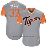 Camiseta Beisbol Hombre Detroit Tigers 2017 Little League World Series Jim Adduci Gris