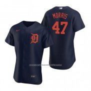 Camiseta Beisbol Hombre Detroit Tigers Jack Morris Autentico Alterno 2020 Azul