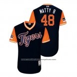 Camiseta Beisbol Hombre Detroit Tigers Matthew Boyd 2018 LLWS Players Weekend Matty B Azul