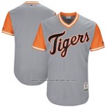Camiseta Beisbol Hombre Detroit Tigers Players Weekend 2017 Personalizada Gris