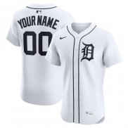 Camiseta Beisbol Hombre Detroit Tigers Primera Personalizada Blanco