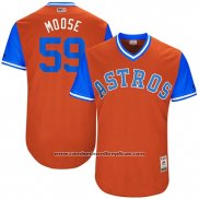 Camiseta Beisbol Hombre Houston Astros 2017 Little League World Series Joe Musgrove Naranja