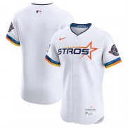 Camiseta Beisbol Hombre Houston Astros 2025 City Connect Elite Blanco