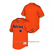 Camiseta Beisbol Hombre Houston Astros Cooperstown Collection Mesh Wordmark V-Neck Naranja