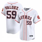 Camiseta Beisbol Hombre Houston Astros Framber Valdez Limited Blanco