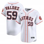 Camiseta Beisbol Hombre Houston Astros Framber Valdez Limited Blanco