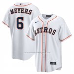 Camiseta Beisbol Hombre Houston Astros Jake Meyers Primera Replica Blanco