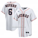 Camiseta Beisbol Hombre Houston Astros Jake Meyers Primera Replica Blanco