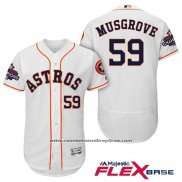 Camiseta Beisbol Hombre Houston Astros Joe Musgrove Blanco Flex Base