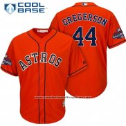 Camiseta Beisbol Hombre Houston Astros Luke Gregerson Naranja Cool Base