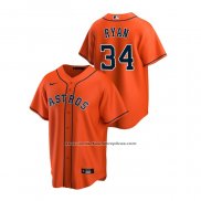 Camiseta Beisbol Hombre Houston Astros Nolan Ryan Replica Alterno Naranja