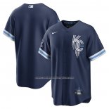 Camiseta Beisbol Hombre Kansas City Royals 2022 City Connect Replica Azul