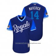 Camiseta Beisbol Hombre Kansas City Royals Brett Phillips 2018 LLWS Players Weekend Maverick Azul