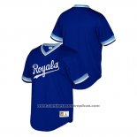 Camiseta Beisbol Hombre Kansas City Royals Cooperstown Collection Mesh Wordmark V-Neck Azul