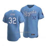 Camiseta Beisbol Hombre Kansas City Royals Jesse Hahn Alterno Autentico Azul2