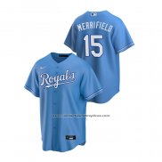 Camiseta Beisbol Hombre Kansas City Royals Whit Merrifield Replica Alterno Azul