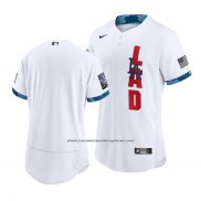 Camiseta Beisbol Hombre Los Angeles Dodgers 2021 All Star Autentico Blanco