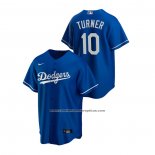 Camiseta Beisbol Hombre Los Angeles Dodgers Justin Turner Replica Alterno Azul