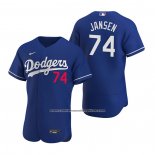 Camiseta Beisbol Hombre Los Angeles Dodgers Kenley Jansen Autentico 2020 Alterno Azul