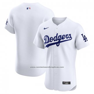 Camiseta Beisbol Hombre Los Angeles Dodgers Primera Elite Blanco