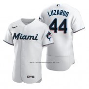 Camiseta Beisbol Hombre Miami Marlins Jesus Luzardo Autentico Primera Blanco