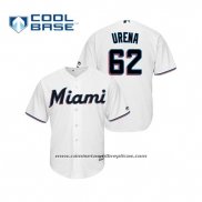 Camiseta Beisbol Hombre Miami Marlins Jose Urena Cool Base Primera 2019 Blanco