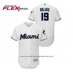 Camiseta Beisbol Hombre Miami Marlins Miguel Rojas 150th Aniversario Patch 2019 Flex Base Blanco