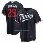 Camiseta Beisbol Hombre Minnesota Twins Byron Buxton Alterno Replica Azul