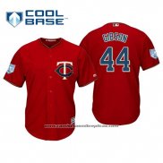 Camiseta Beisbol Hombre Minnesota Twins Kyle Gibson Cool Base Entrenamiento de Primavera 2019 Rojo